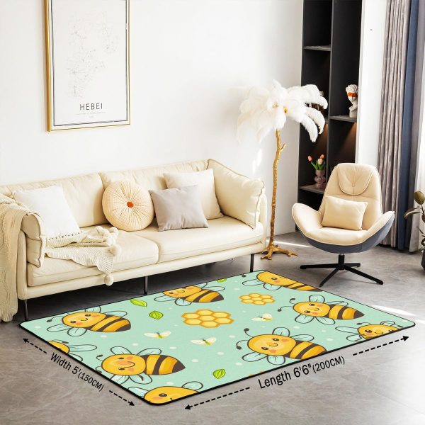 Clothes Sewing Theme Area Rug 5x7 Needle and Thread Rug for Bedroom Sewing Machine Carpet Non Slip Rustic Farmhouse Floor Mat Decorative Accent Rug Non Shedding - Image 101