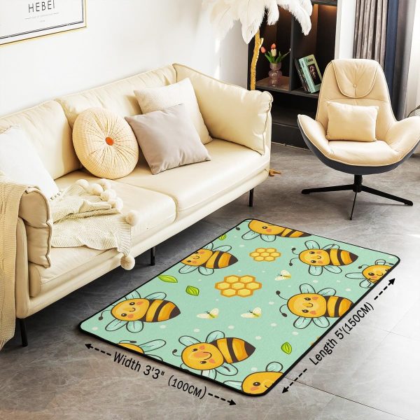 Clothes Sewing Theme Area Rug 5x7 Needle and Thread Rug for Bedroom Sewing Machine Carpet Non Slip Rustic Farmhouse Floor Mat Decorative Accent Rug Non Shedding - Image 102