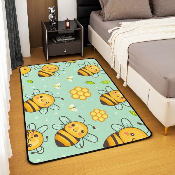 Clothes Sewing Theme Area Rug 5x7 Needle and Thread Rug for Bedroom Sewing Machine Carpet Non Slip Rustic Farmhouse Floor Mat Decorative Accent Rug Non Shedding - Image 103