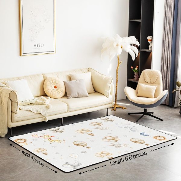 Clothes Sewing Theme Area Rug 5x7 Needle and Thread Rug for Bedroom Sewing Machine Carpet Non Slip Rustic Farmhouse Floor Mat Decorative Accent Rug Non Shedding - Image 117
