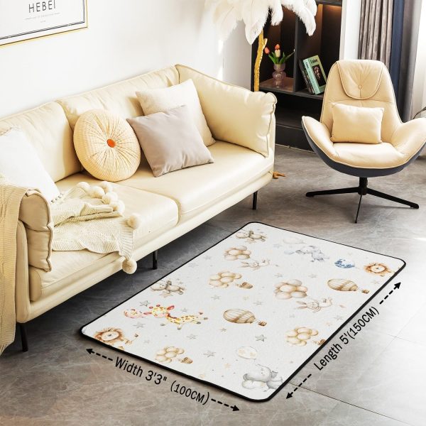 Clothes Sewing Theme Area Rug 5x7 Needle and Thread Rug for Bedroom Sewing Machine Carpet Non Slip Rustic Farmhouse Floor Mat Decorative Accent Rug Non Shedding - Image 118