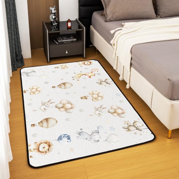 Clothes Sewing Theme Area Rug 5x7 Needle and Thread Rug for Bedroom Sewing Machine Carpet Non Slip Rustic Farmhouse Floor Mat Decorative Accent Rug Non Shedding - Image 119