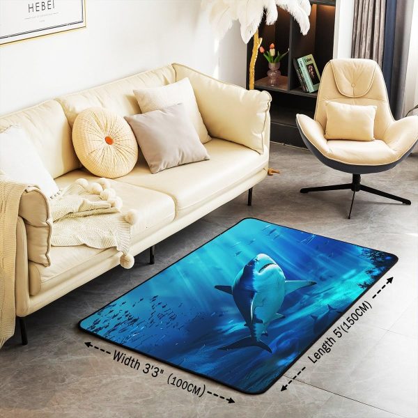Watercolor Dragon Living Room Rugs 3x5 Chinese Style Area Rug for Kids Teen Retro Tradition Theme Carpet Runner Non Slip Dragon Pattern Decorative Accent Rug Bedroom Decor - Image 9