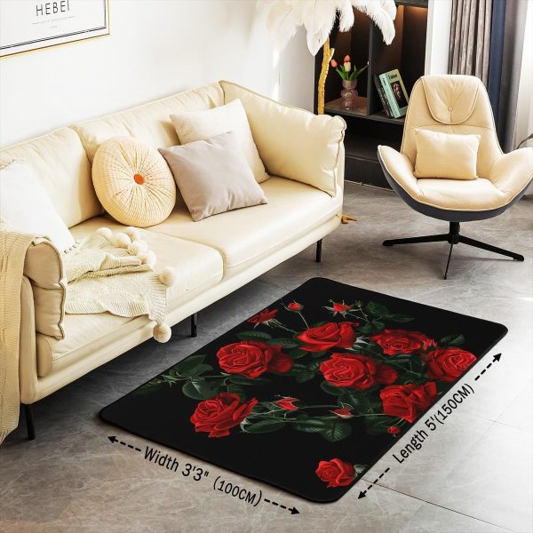 Clothes Sewing Theme Area Rug 5x7 Needle and Thread Rug for Bedroom Sewing Machine Carpet Non Slip Rustic Farmhouse Floor Mat Decorative Accent Rug Non Shedding - Image 122