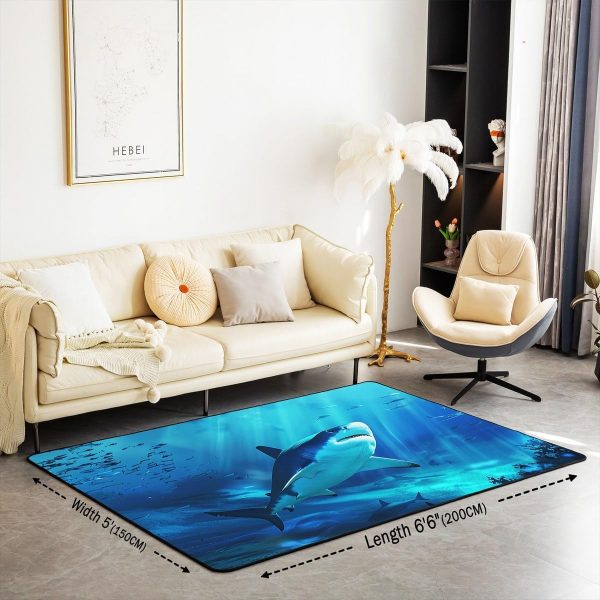Watercolor Dragon Living Room Rugs 3x5 Chinese Style Area Rug for Kids Teen Retro Tradition Theme Carpet Runner Non Slip Dragon Pattern Decorative Accent Rug Bedroom Decor - Image 10