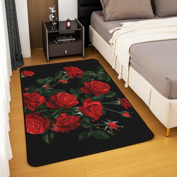 Clothes Sewing Theme Area Rug 5x7 Needle and Thread Rug for Bedroom Sewing Machine Carpet Non Slip Rustic Farmhouse Floor Mat Decorative Accent Rug Non Shedding - Image 123