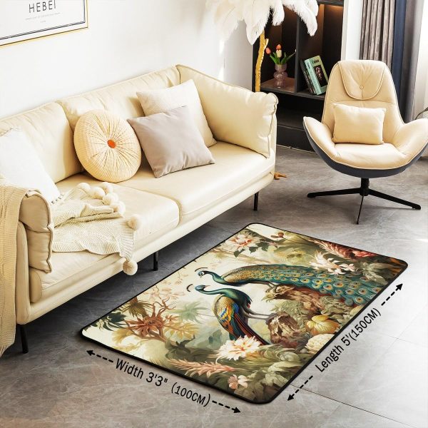 Watercolor Dragon Living Room Rugs 3x5 Chinese Style Area Rug for Kids Teen Retro Tradition Theme Carpet Runner Non Slip Dragon Pattern Decorative Accent Rug Bedroom Decor - Image 17