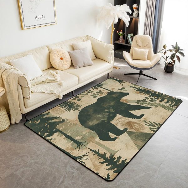 Clothes Sewing Theme Area Rug 5x7 Needle and Thread Rug for Bedroom Sewing Machine Carpet Non Slip Rustic Farmhouse Floor Mat Decorative Accent Rug Non Shedding - Image 128