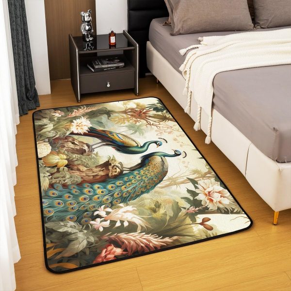 Watercolor Dragon Living Room Rugs 3x5 Chinese Style Area Rug for Kids Teen Retro Tradition Theme Carpet Runner Non Slip Dragon Pattern Decorative Accent Rug Bedroom Decor - Image 18