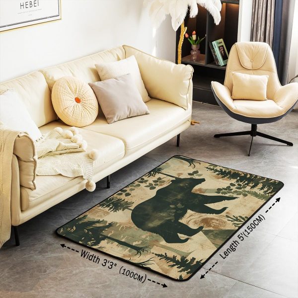 Clothes Sewing Theme Area Rug 5x7 Needle and Thread Rug for Bedroom Sewing Machine Carpet Non Slip Rustic Farmhouse Floor Mat Decorative Accent Rug Non Shedding - Image 130