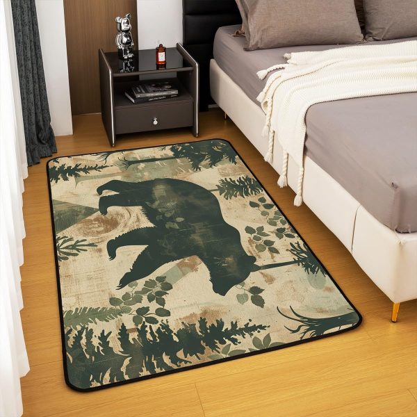 Clothes Sewing Theme Area Rug 5x7 Needle and Thread Rug for Bedroom Sewing Machine Carpet Non Slip Rustic Farmhouse Floor Mat Decorative Accent Rug Non Shedding - Image 131