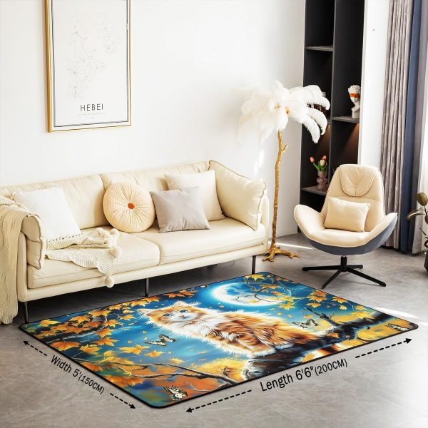 Watercolor Dragon Living Room Rugs 3x5 Chinese Style Area Rug for Kids Teen Retro Tradition Theme Carpet Runner Non Slip Dragon Pattern Decorative Accent Rug Bedroom Decor - Image 32