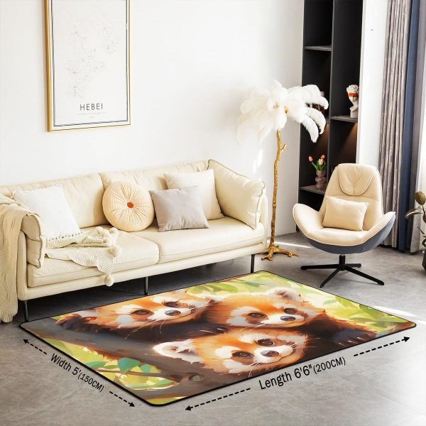 Watercolor Dragon Living Room Rugs 3x5 Chinese Style Area Rug for Kids Teen Retro Tradition Theme Carpet Runner Non Slip Dragon Pattern Decorative Accent Rug Bedroom Decor - Image 36