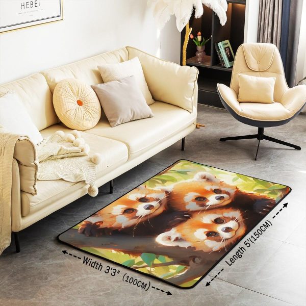 Watercolor Dragon Living Room Rugs 3x5 Chinese Style Area Rug for Kids Teen Retro Tradition Theme Carpet Runner Non Slip Dragon Pattern Decorative Accent Rug Bedroom Decor - Image 37