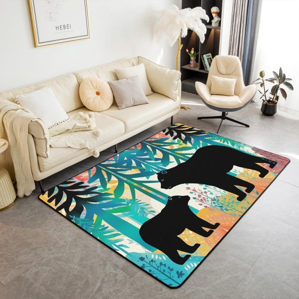 Clothes Sewing Theme Area Rug 5x7 Needle and Thread Rug for Bedroom Sewing Machine Carpet Non Slip Rustic Farmhouse Floor Mat Decorative Accent Rug Non Shedding - Image 152