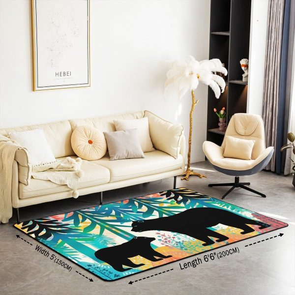 Clothes Sewing Theme Area Rug 5x7 Needle and Thread Rug for Bedroom Sewing Machine Carpet Non Slip Rustic Farmhouse Floor Mat Decorative Accent Rug Non Shedding - Image 153