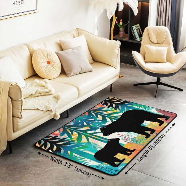 Clothes Sewing Theme Area Rug 5x7 Needle and Thread Rug for Bedroom Sewing Machine Carpet Non Slip Rustic Farmhouse Floor Mat Decorative Accent Rug Non Shedding - Image 154