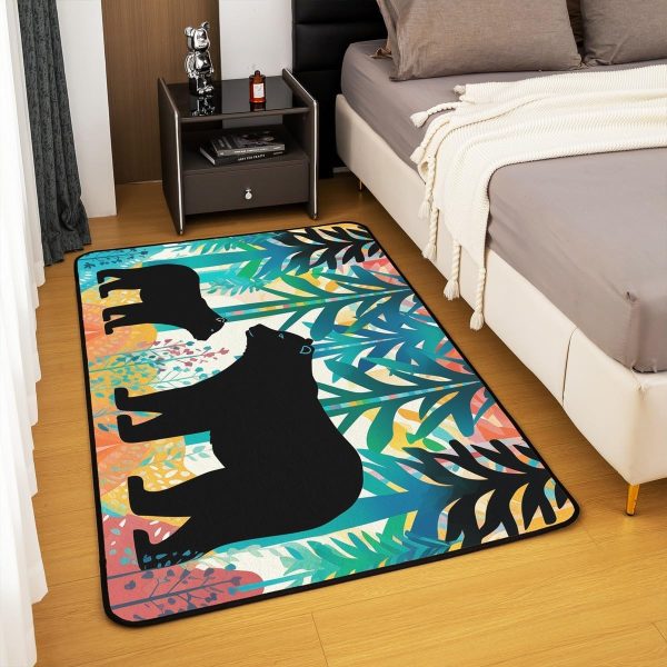 Clothes Sewing Theme Area Rug 5x7 Needle and Thread Rug for Bedroom Sewing Machine Carpet Non Slip Rustic Farmhouse Floor Mat Decorative Accent Rug Non Shedding - Image 155