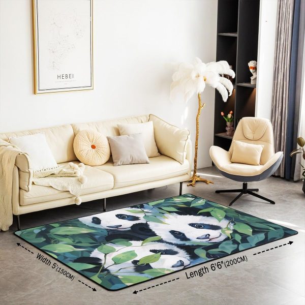 Watercolor Dragon Living Room Rugs 3x5 Chinese Style Area Rug for Kids Teen Retro Tradition Theme Carpet Runner Non Slip Dragon Pattern Decorative Accent Rug Bedroom Decor - Image 52