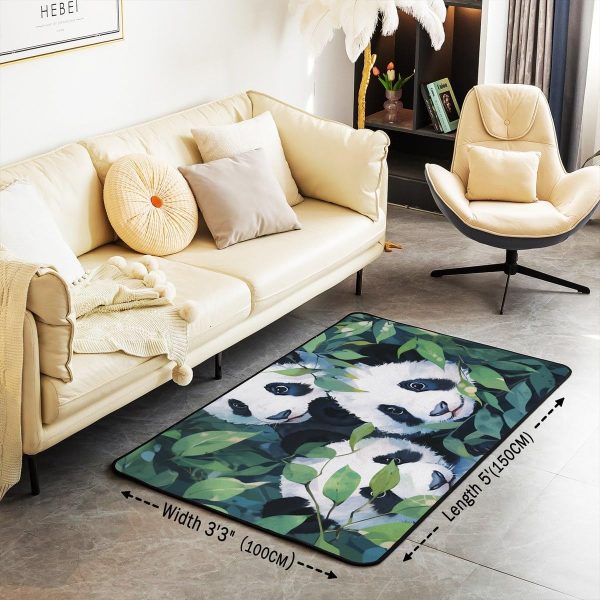 Watercolor Dragon Living Room Rugs 3x5 Chinese Style Area Rug for Kids Teen Retro Tradition Theme Carpet Runner Non Slip Dragon Pattern Decorative Accent Rug Bedroom Decor - Image 53