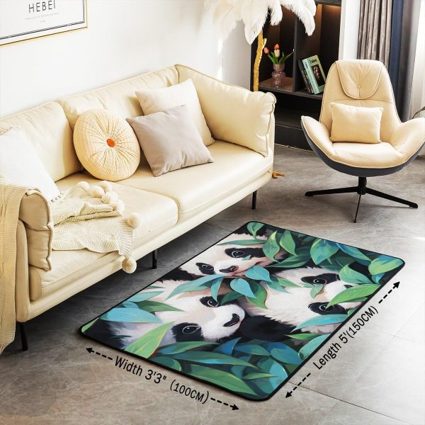 Watercolor Dragon Living Room Rugs 3x5 Chinese Style Area Rug for Kids Teen Retro Tradition Theme Carpet Runner Non Slip Dragon Pattern Decorative Accent Rug Bedroom Decor - Image 57