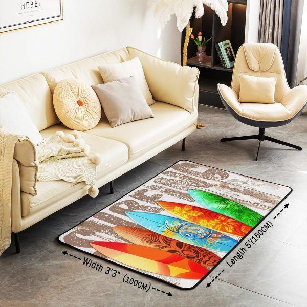 Watercolor Dragon Living Room Rugs 3x5 Chinese Style Area Rug for Kids Teen Retro Tradition Theme Carpet Runner Non Slip Dragon Pattern Decorative Accent Rug Bedroom Decor - Image 61
