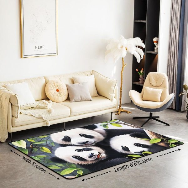 Watercolor Dragon Living Room Rugs 3x5 Chinese Style Area Rug for Kids Teen Retro Tradition Theme Carpet Runner Non Slip Dragon Pattern Decorative Accent Rug Bedroom Decor - Image 68