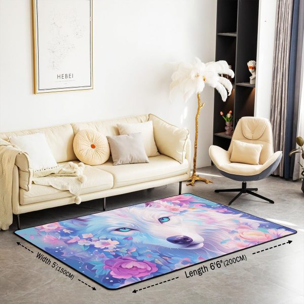 Watercolor Dragon Living Room Rugs 3x5 Chinese Style Area Rug for Kids Teen Retro Tradition Theme Carpet Runner Non Slip Dragon Pattern Decorative Accent Rug Bedroom Decor - Image 72