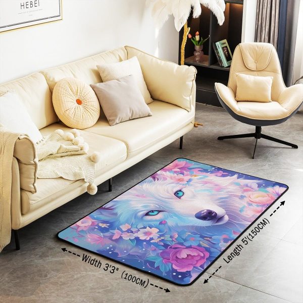 Watercolor Dragon Living Room Rugs 3x5 Chinese Style Area Rug for Kids Teen Retro Tradition Theme Carpet Runner Non Slip Dragon Pattern Decorative Accent Rug Bedroom Decor - Image 73