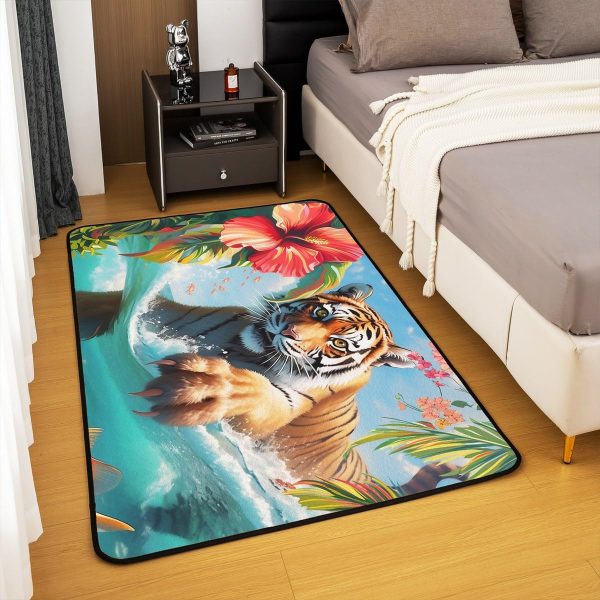 Watercolor Dragon Living Room Rugs 3x5 Chinese Style Area Rug for Kids Teen Retro Tradition Theme Carpet Runner Non Slip Dragon Pattern Decorative Accent Rug Bedroom Decor - Image 78