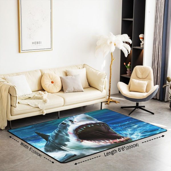 Watercolor Dragon Living Room Rugs 3x5 Chinese Style Area Rug for Kids Teen Retro Tradition Theme Carpet Runner Non Slip Dragon Pattern Decorative Accent Rug Bedroom Decor - Image 84