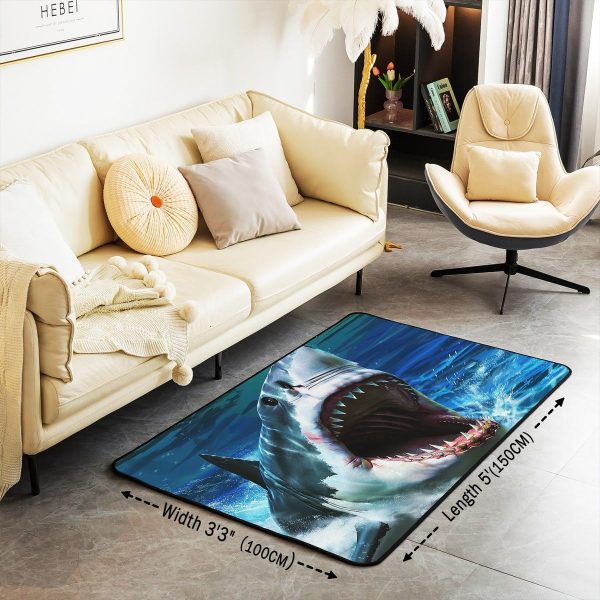 Watercolor Dragon Living Room Rugs 3x5 Chinese Style Area Rug for Kids Teen Retro Tradition Theme Carpet Runner Non Slip Dragon Pattern Decorative Accent Rug Bedroom Decor - Image 85