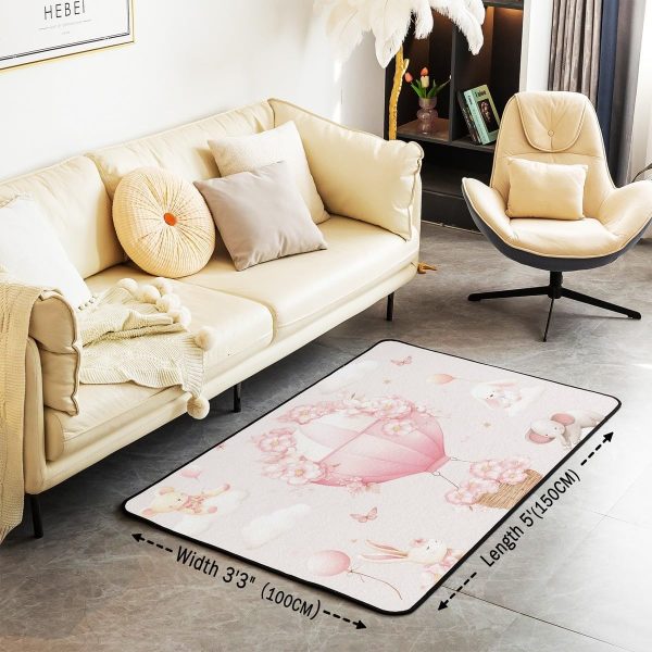 Watercolor Dragon Living Room Rugs 3x5 Chinese Style Area Rug for Kids Teen Retro Tradition Theme Carpet Runner Non Slip Dragon Pattern Decorative Accent Rug Bedroom Decor - Image 100
