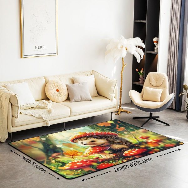 Watercolor Dragon Living Room Rugs 3x5 Chinese Style Area Rug for Kids Teen Retro Tradition Theme Carpet Runner Non Slip Dragon Pattern Decorative Accent Rug Bedroom Decor - Image 104