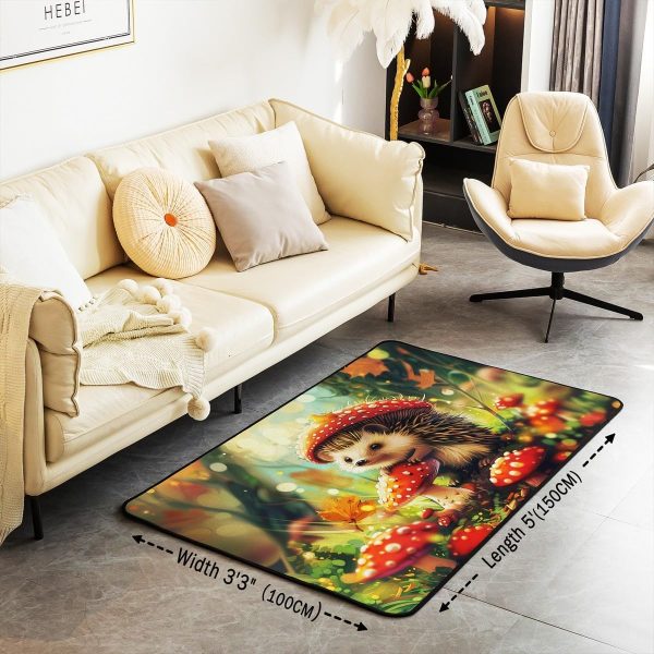 Watercolor Dragon Living Room Rugs 3x5 Chinese Style Area Rug for Kids Teen Retro Tradition Theme Carpet Runner Non Slip Dragon Pattern Decorative Accent Rug Bedroom Decor - Image 105