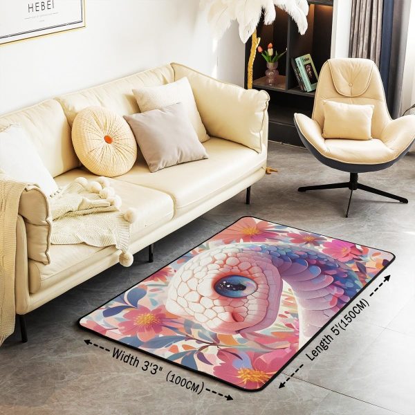 Watercolor Dragon Living Room Rugs 3x5 Chinese Style Area Rug for Kids Teen Retro Tradition Theme Carpet Runner Non Slip Dragon Pattern Decorative Accent Rug Bedroom Decor - Image 109