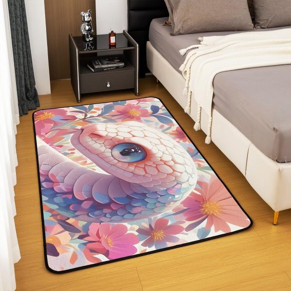 Watercolor Dragon Living Room Rugs 3x5 Chinese Style Area Rug for Kids Teen Retro Tradition Theme Carpet Runner Non Slip Dragon Pattern Decorative Accent Rug Bedroom Decor - Image 110