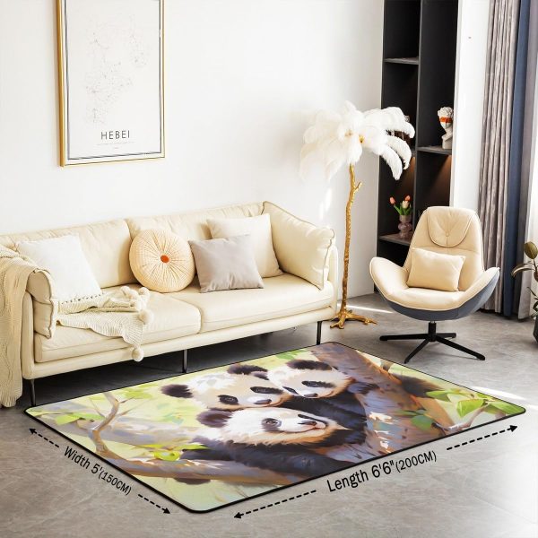Watercolor Dragon Living Room Rugs 3x5 Chinese Style Area Rug for Kids Teen Retro Tradition Theme Carpet Runner Non Slip Dragon Pattern Decorative Accent Rug Bedroom Decor - Image 116