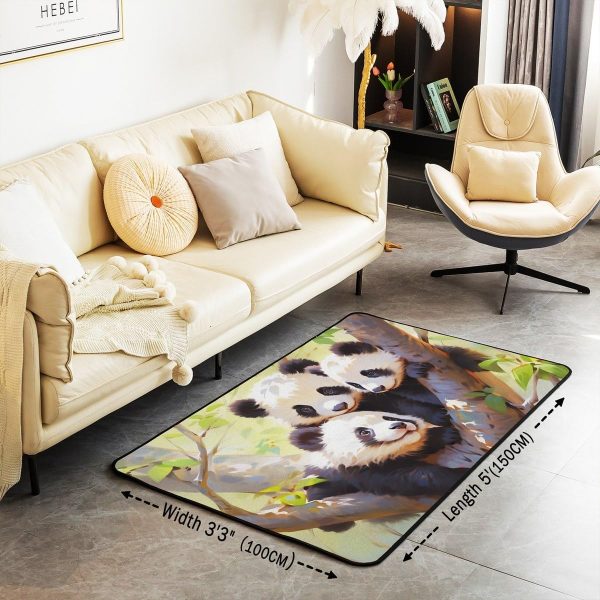 Watercolor Dragon Living Room Rugs 3x5 Chinese Style Area Rug for Kids Teen Retro Tradition Theme Carpet Runner Non Slip Dragon Pattern Decorative Accent Rug Bedroom Decor - Image 117