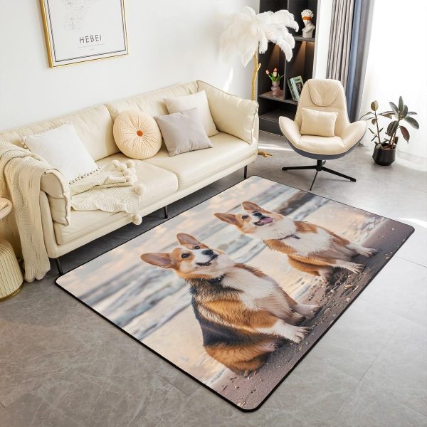 Watercolor Dragon Living Room Rugs 3x5 Chinese Style Area Rug for Kids Teen Retro Tradition Theme Carpet Runner Non Slip Dragon Pattern Decorative Accent Rug Bedroom Decor - Image 119