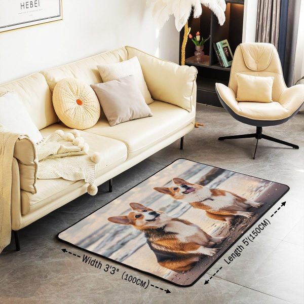 Watercolor Dragon Living Room Rugs 3x5 Chinese Style Area Rug for Kids Teen Retro Tradition Theme Carpet Runner Non Slip Dragon Pattern Decorative Accent Rug Bedroom Decor - Image 121