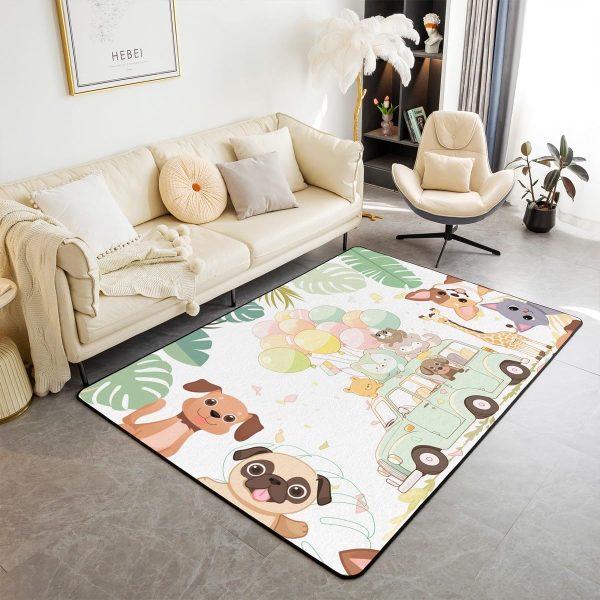 Watercolor Dragon Living Room Rugs 3x5 Chinese Style Area Rug for Kids Teen Retro Tradition Theme Carpet Runner Non Slip Dragon Pattern Decorative Accent Rug Bedroom Decor - Image 123