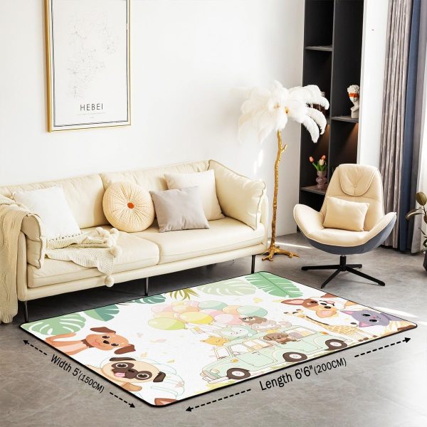 Watercolor Dragon Living Room Rugs 3x5 Chinese Style Area Rug for Kids Teen Retro Tradition Theme Carpet Runner Non Slip Dragon Pattern Decorative Accent Rug Bedroom Decor - Image 124