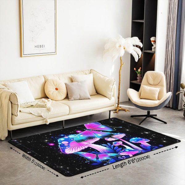 Watercolor Dragon Living Room Rugs 3x5 Chinese Style Area Rug for Kids Teen Retro Tradition Theme Carpet Runner Non Slip Dragon Pattern Decorative Accent Rug Bedroom Decor - Image 132