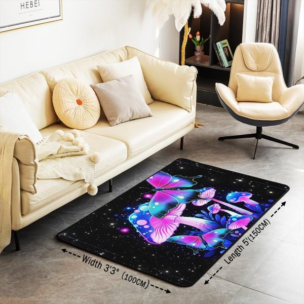 Watercolor Dragon Living Room Rugs 3x5 Chinese Style Area Rug for Kids Teen Retro Tradition Theme Carpet Runner Non Slip Dragon Pattern Decorative Accent Rug Bedroom Decor - Image 133