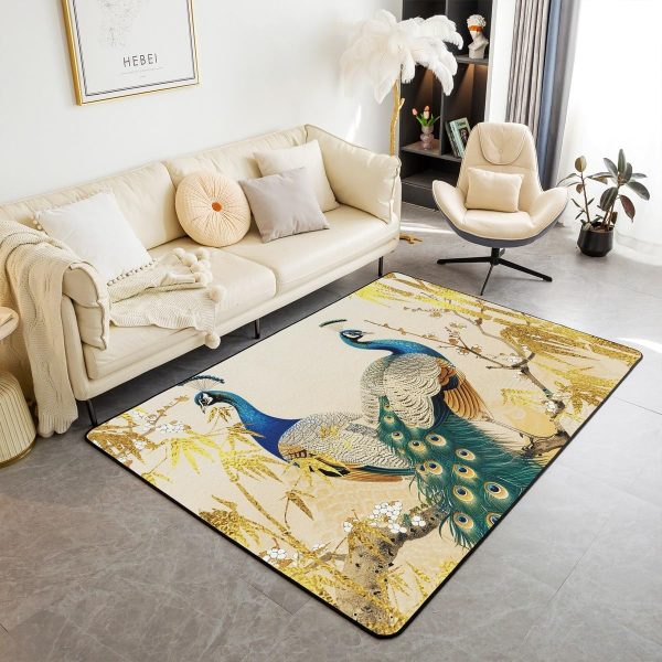 Watercolor Dragon Living Room Rugs 3x5 Chinese Style Area Rug for Kids Teen Retro Tradition Theme Carpet Runner Non Slip Dragon Pattern Decorative Accent Rug Bedroom Decor - Image 135