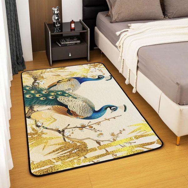 Watercolor Dragon Living Room Rugs 3x5 Chinese Style Area Rug for Kids Teen Retro Tradition Theme Carpet Runner Non Slip Dragon Pattern Decorative Accent Rug Bedroom Decor - Image 138