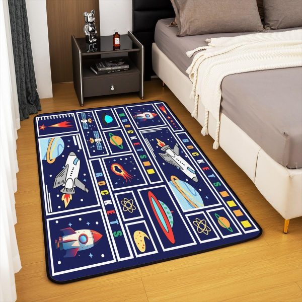 Rustic Camper Area Rug 3'x5',Camping Trailer Pine Natural Non Slip Rug for Kids Teen Boys Women Men,Country Brown Checkered Plaid Indoor Floor Mat for Dining Room Backyard Decor - Image 26