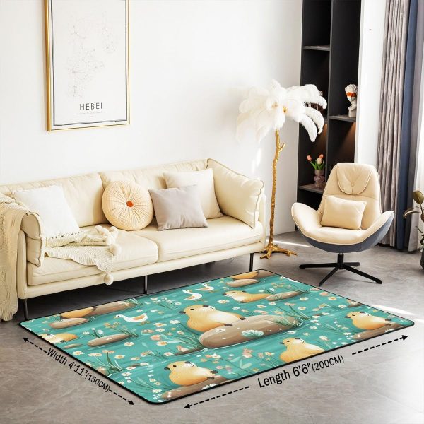 Rustic Camper Area Rug 3'x5',Camping Trailer Pine Natural Non Slip Rug for Kids Teen Boys Women Men,Country Brown Checkered Plaid Indoor Floor Mat for Dining Room Backyard Decor - Image 29