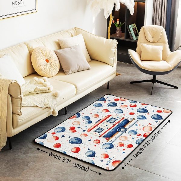 Rustic Camper Area Rug 3'x5',Camping Trailer Pine Natural Non Slip Rug for Kids Teen Boys Women Men,Country Brown Checkered Plaid Indoor Floor Mat for Dining Room Backyard Decor - Image 34